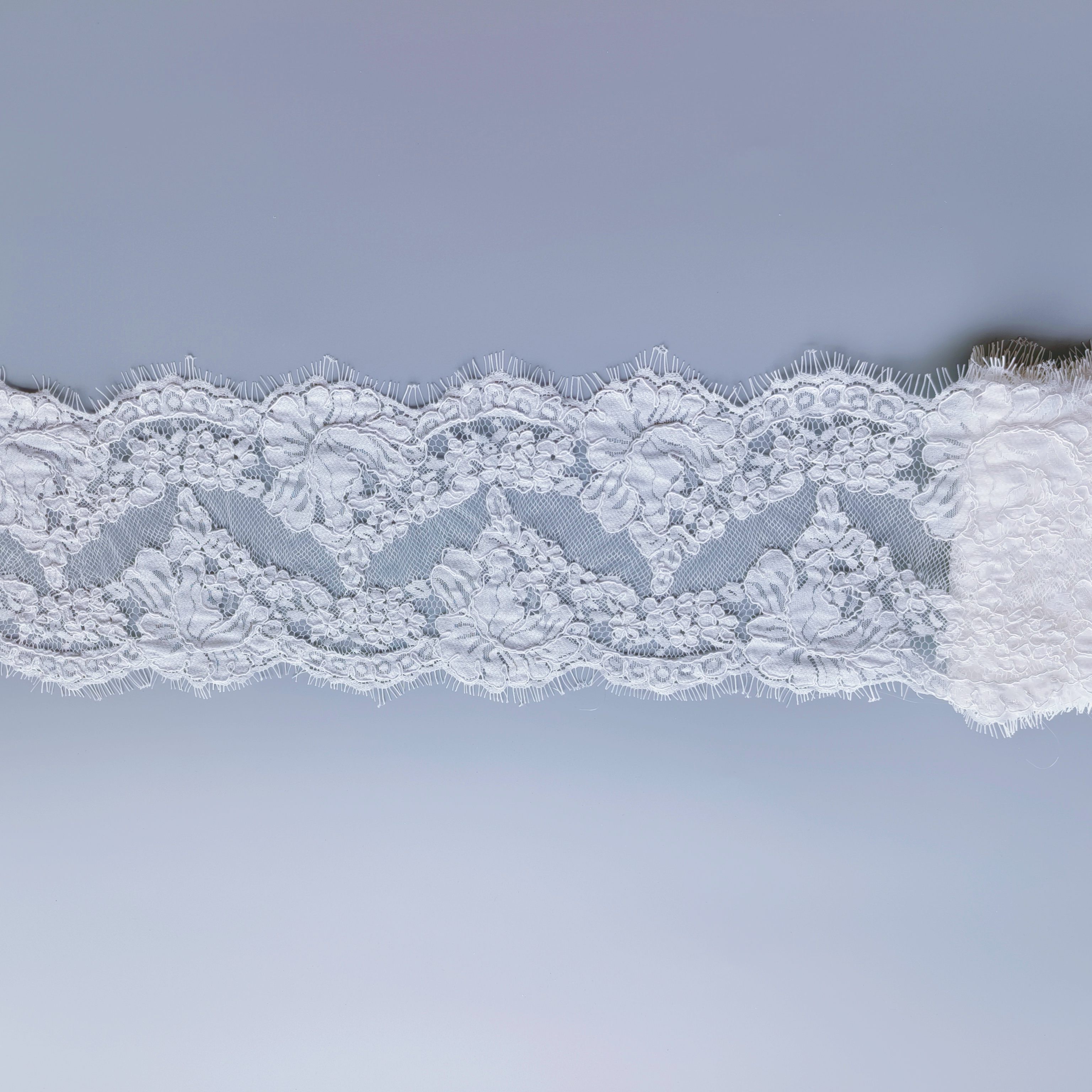3 mètres Chantilly cils Style français cordon fait à la main broderie mariée voile de mariage garniture en dentelle
