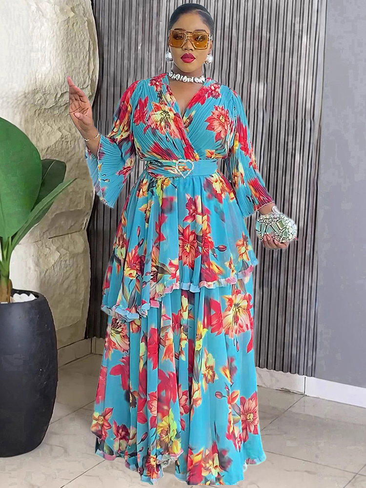 Robes d'été en mousseline de soie pour femmes, tenue africaine Ankara Dashiki ptint, robe de soirée de bal élégante pour dames, robe d'anniversaire, 2026