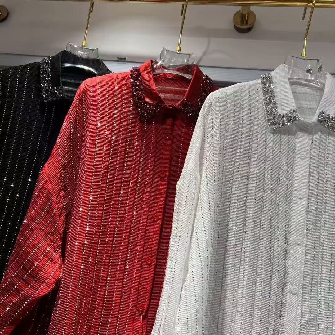 Femme vêtements automne luxe femmes chemises et chemisiers femme Blouses femme vêtements à manches longues ample décontracté haut de rue
