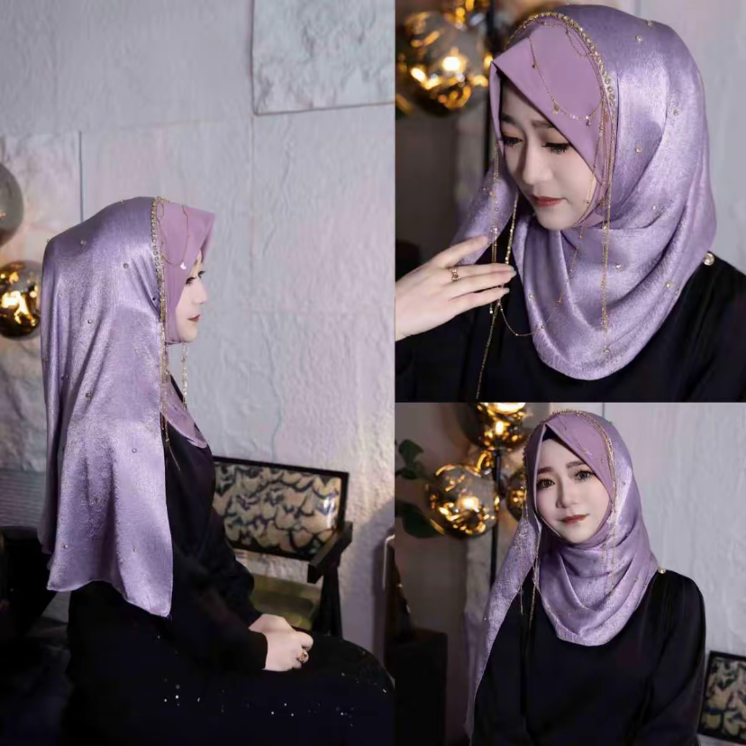 Hijabs musulmans, vêtements islamiques, couvre-têtes, écharpes prêtes à porter pour femmes