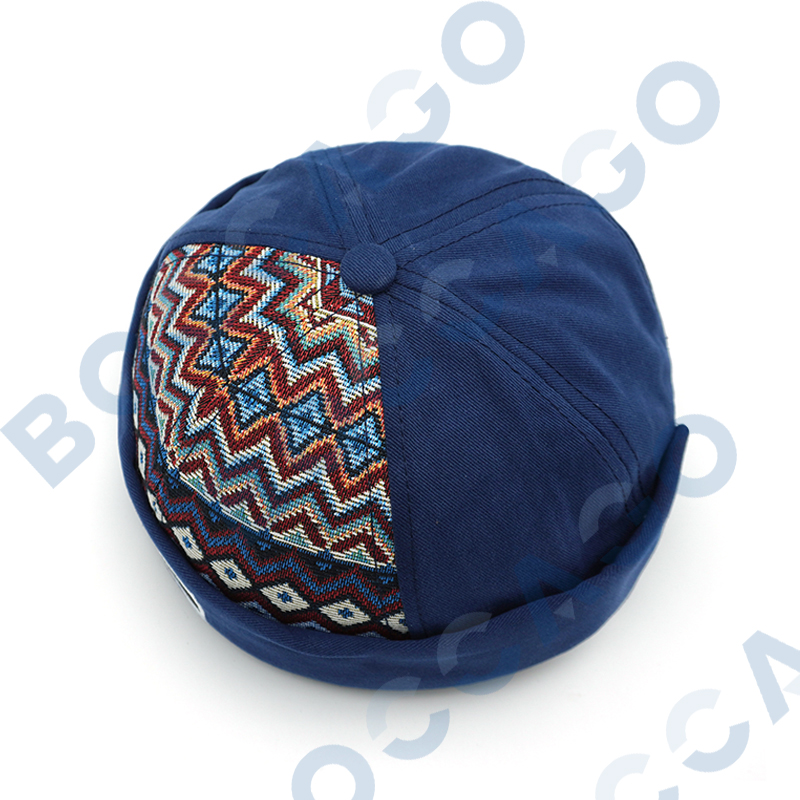 Casquette Docker à motif aztèque, style ethnique, sans visière, style vintage rétro, bonnet, chapeau pour homme et femme, réglable, pour l'extérieur