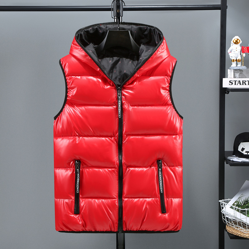 Style coréen 2025 automne hiver nouvelle mode hommes couleur unie Simple basique décontracté à la mode matelassé gilets hommes vêtements manteaux hauts