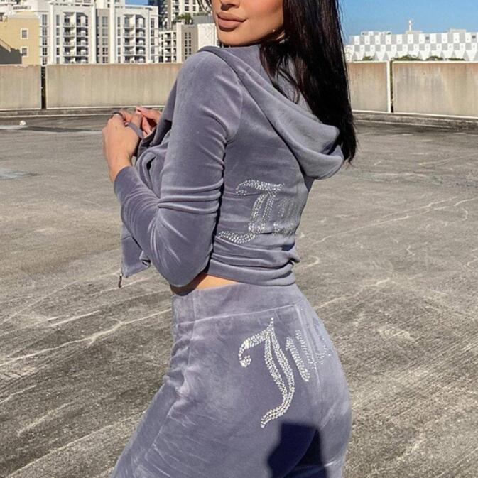 2025 automne hiver femmes sweat ensemble couleur unie décontracté Simple à capuche 2 pièces ensemble mode gymnase Jogging femme pantalon ensembles