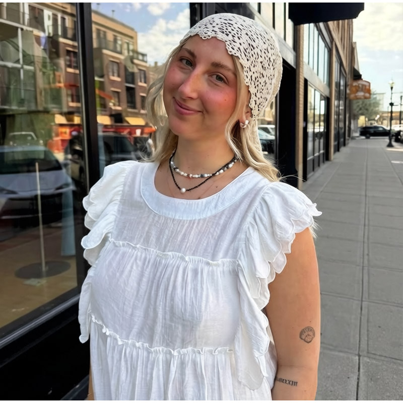Écharpe et foulard en dentelle florale pour femmes, adaptés à la plage, aux fêtes et aux occasions formelles, bandana pour femmes, tenues d'été, bandeau pour cheveux de plage