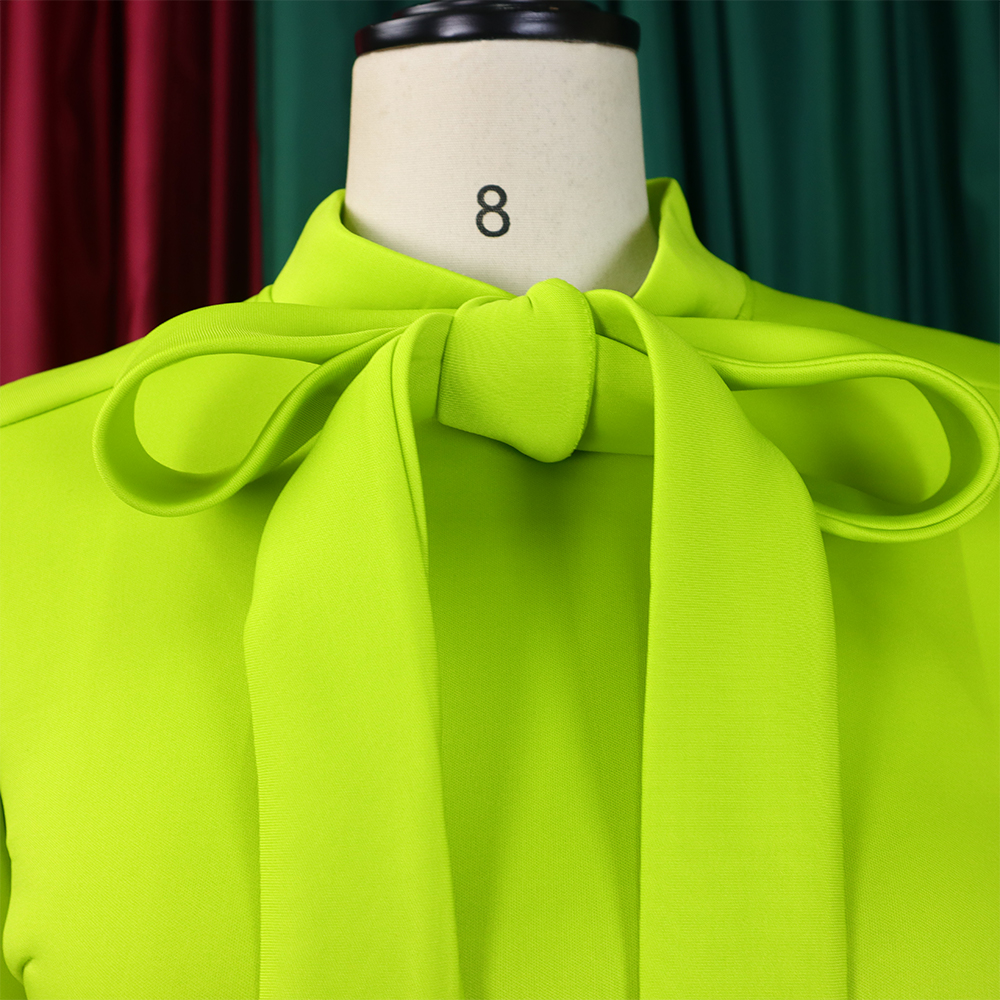 Robe de Soirée Élégante de Luxe pour Femme, Col à Nministériels d, Manches sulf, Taille Haute, Plissée, Mi-mollet, Tenue d'Anniversaire, 2024