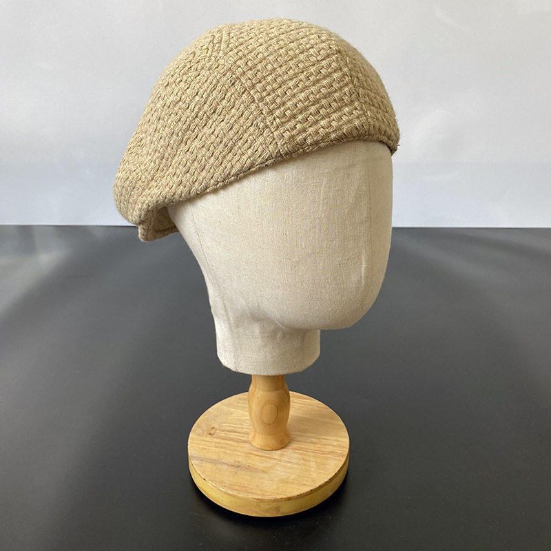 Nouveau Camel hommes bérets Style occidental britannique laine avancé plat Ivy casquette classique Vintage automne hiver béret casquette taille S-XL 21