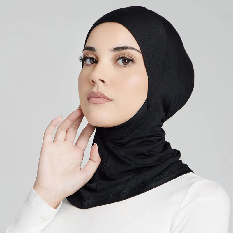 Nouveau musulman sous-écharpe intérieur Hijab casquette musulman foulard intérieur Hijab casquettes islamique sous-écharpe Ninja Hijab écharpe chapeau casquette os Bonnet