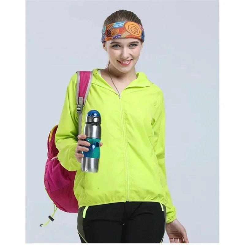 Veste de pluie de Camping pour hommes et femmes, vêtements de Protection solaire imperméables, vêtements de pêche et de chasse, coupe-vent en peau à séchage rapide avec poche