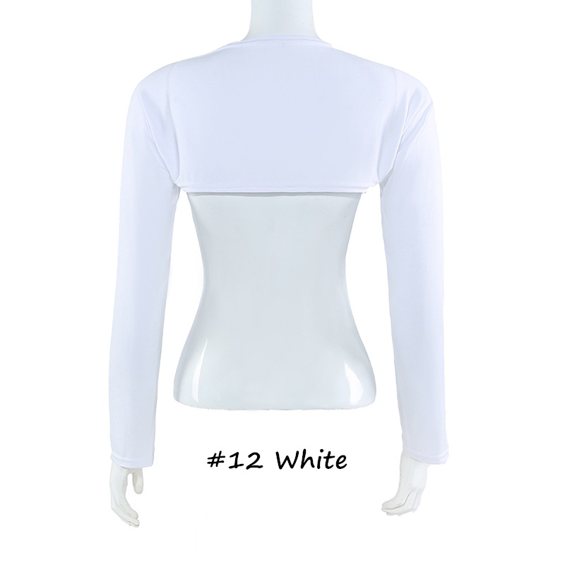 Mancommuniste longues pour femmes musulmanes, protection solaire, accessoires de danse, noir