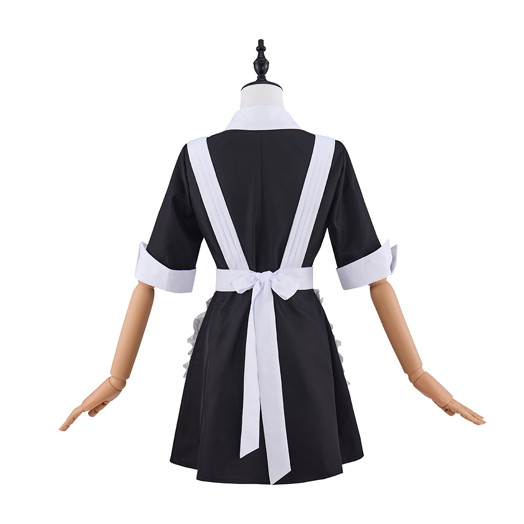 Rocky Horror Picture Show Magenta Cosplay Costume femme de chambre robe noire avec tablier Halloween fête déguisement serveuse Costume tenue