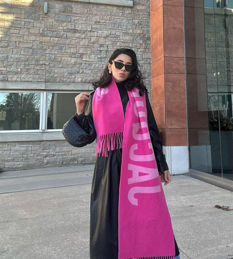Écharpe chaude 100% laine de marque de luxe pour femmes, design hiver, châle pour hommes, pashmina, motif lettre 2025, écharpe féminine, bufanda, foulard.