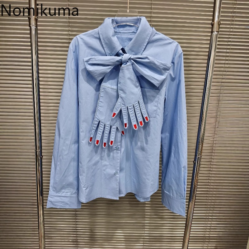 2026 Blouses pour femmes tendance, hauts élégants à manches longues, chemises décontractées style preppy, chemisiers chics décontractés