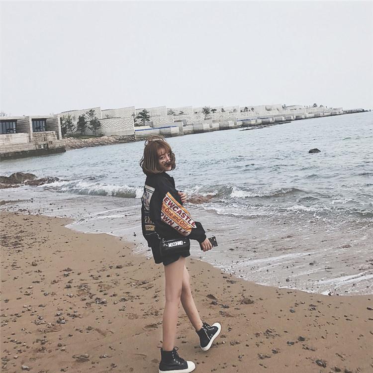 Veste de baseball brodée tendance pour couple, style rétro ample, veste de style BF pour étudiants, saison printemps-automne pour femmes