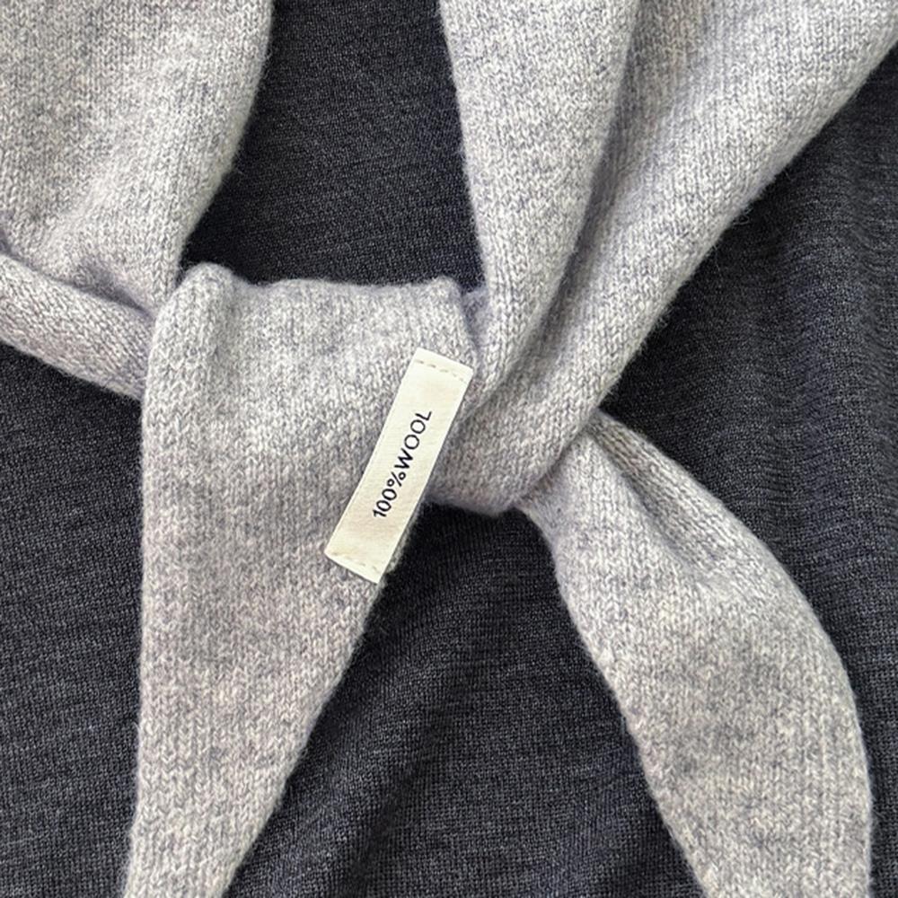 Écharpe tricotée 100% laine pour femme, écharpe chaude d'hiver, couleur unie brillante, châle épais, Triangle doux, Pashmina, chauffe-cou