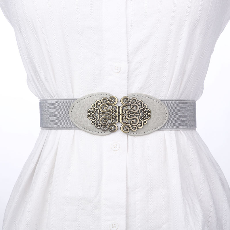 Ceinture élastique rétro extensible pour femmes, large, accessoire de mode pour filles, adapté à l'appariement de jupes, pantalons, robe, gagnant