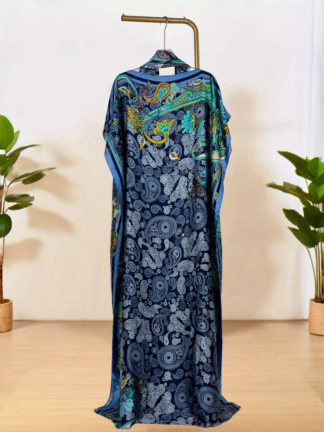 Ensemble Robe Africaine Oversize et Écharpe pour Femmes Grandes Tailles