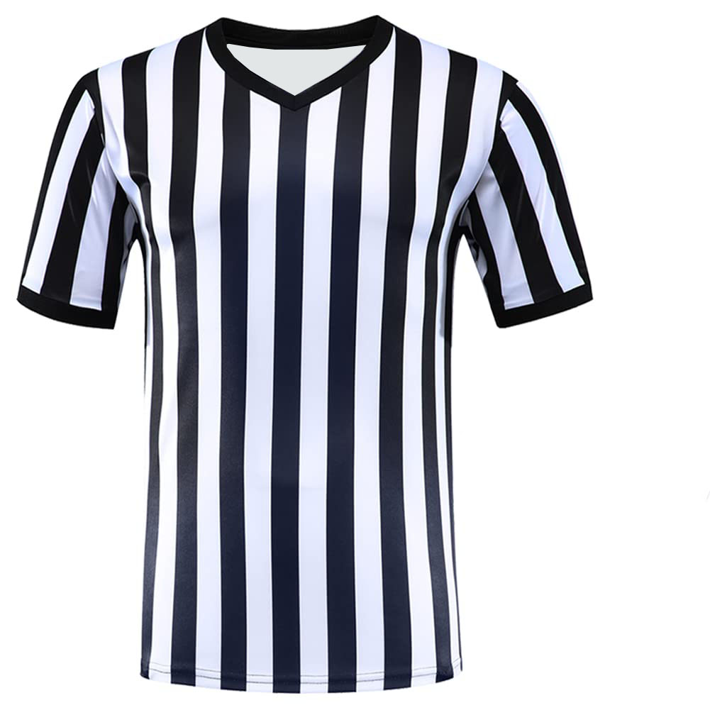 T-shirt de sport vintage noir et blanc pour femme et homme, maillot d'arbitre des années 90, Cliff Keen, années 1990