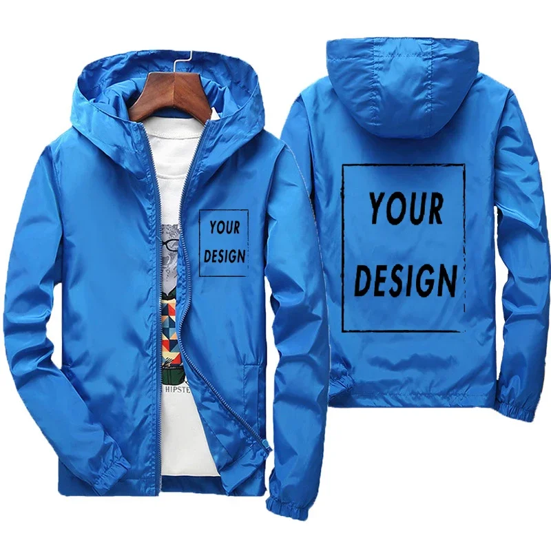 Veste printemps et automne, conception de cadre personnalisé et Logo, coupe-vent chaud et imperméable pour hommes Chaq