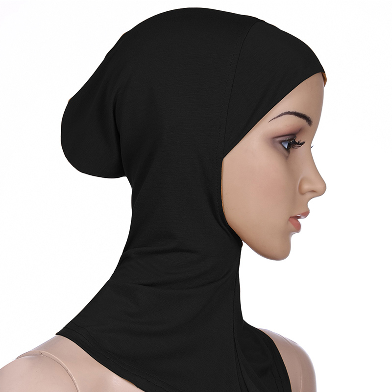 2 pièces/ensemble Hijab sous-capuchon couleur unie instantané Hijab modeste bonnet intérieur Hijab casquettes musulman Turban casquettes pour les femmes usage quotidien