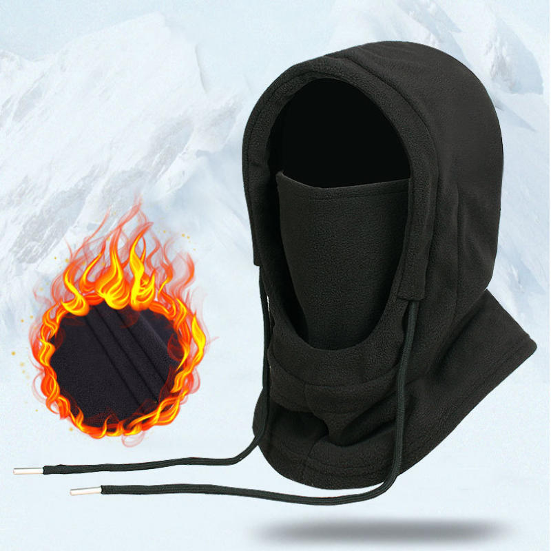 Cagoule polaire chaude pour hommes et femmes, masque facial d'hiver, chauffe-cou, casquette à capuche, coupe-vent, couvre-tête thermique, bonnets Bandana