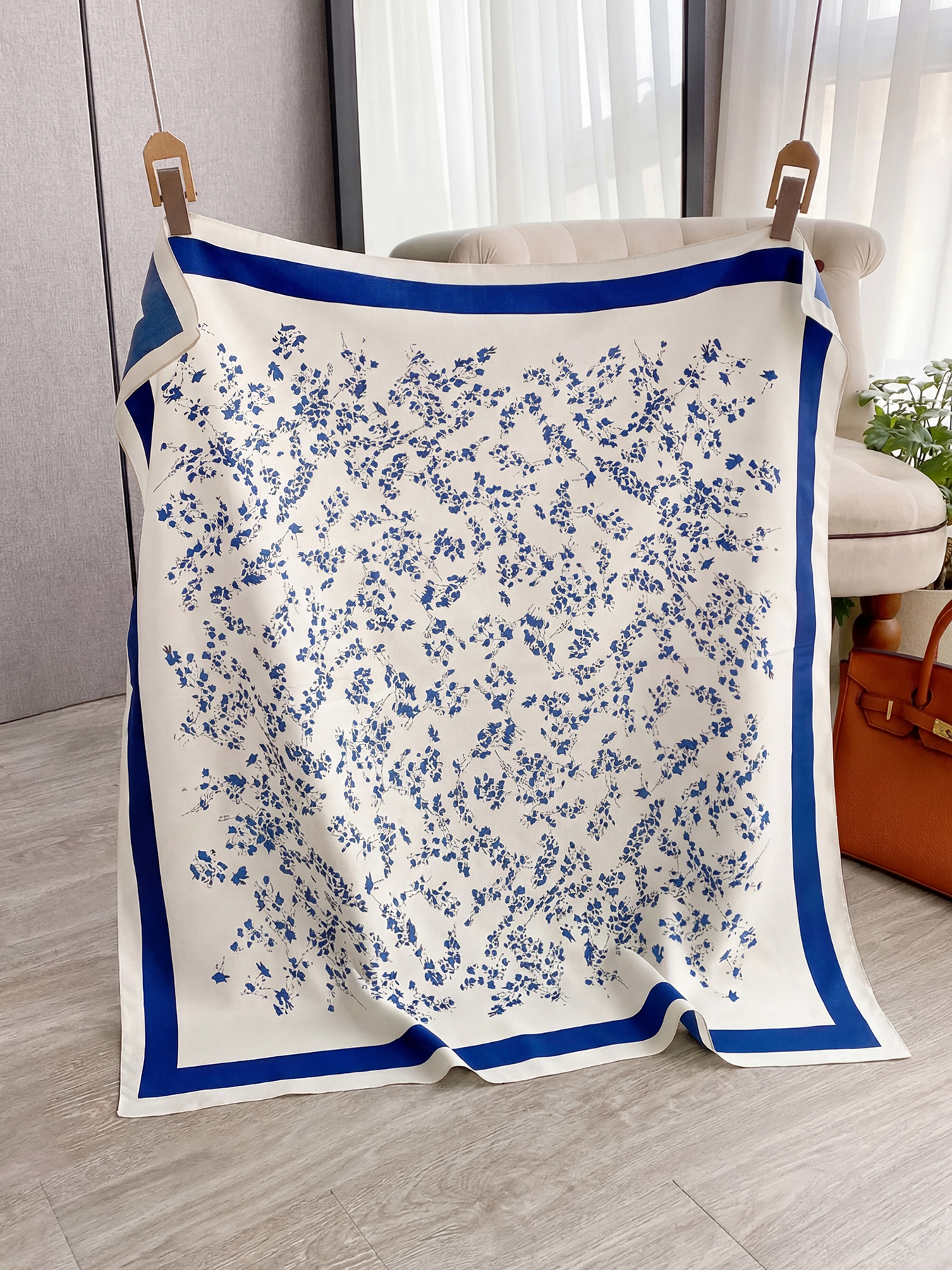 Foulard carré en coton imprimé pour femme, écharpes en soie, bandanas, châles de plage de luxe, hijabs élégants, foulards de cou