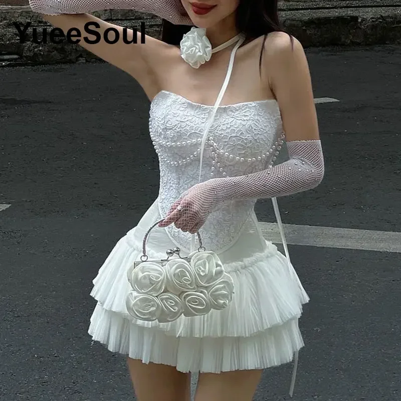 Ensemble 2 pièces pour femmes, jupe courte, Y2K, nouvelle collection 2025