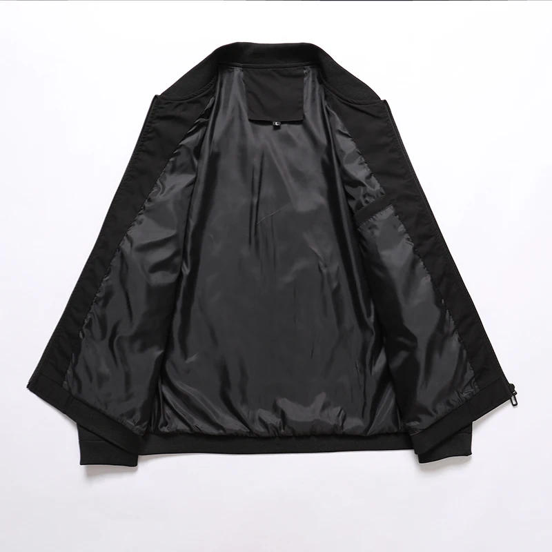 Grande taille hommes veste noire manteau automne hiver à manches longues veste 5XL 6XL 7XL 8XL décontracté vêtements d'extérieur amples grande taille hommes vêtements