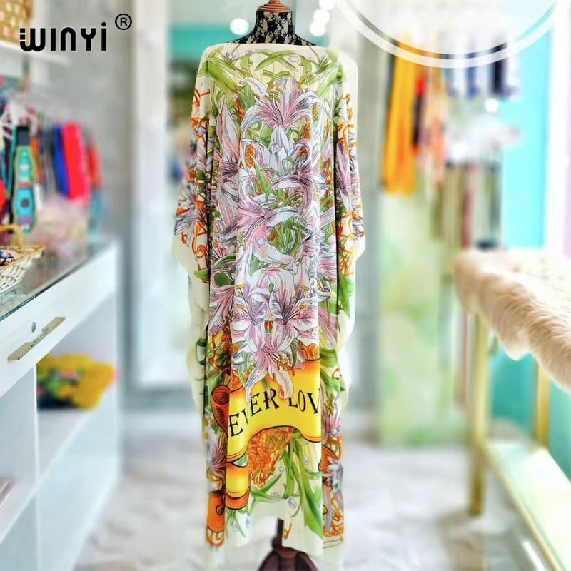WINYI-Robe de soirée surdimensionnée pour femmes, tenue de plage, style africain, sexy, dubaï, abaya
