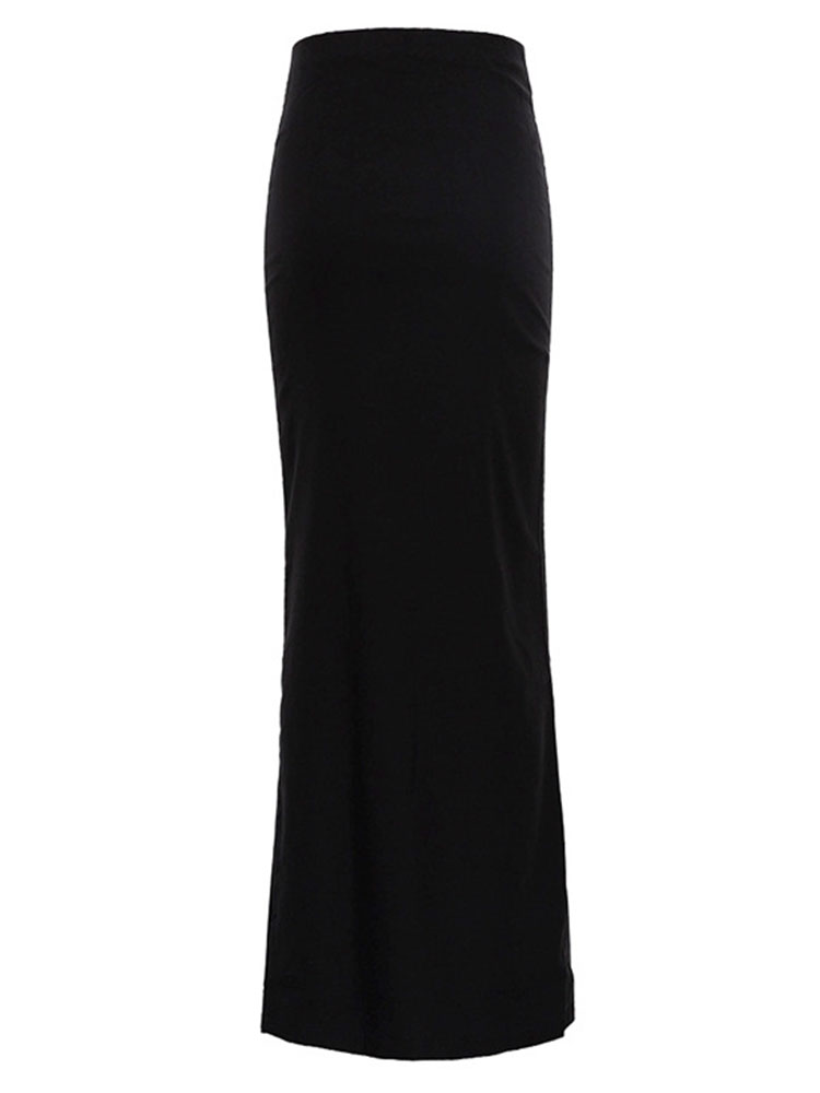 Jupes longues noires taille haute pour femmes, sans couture, robe élégante pour dames, jupes maxi décontractées pour femmes, nouvelle mode, été 2023