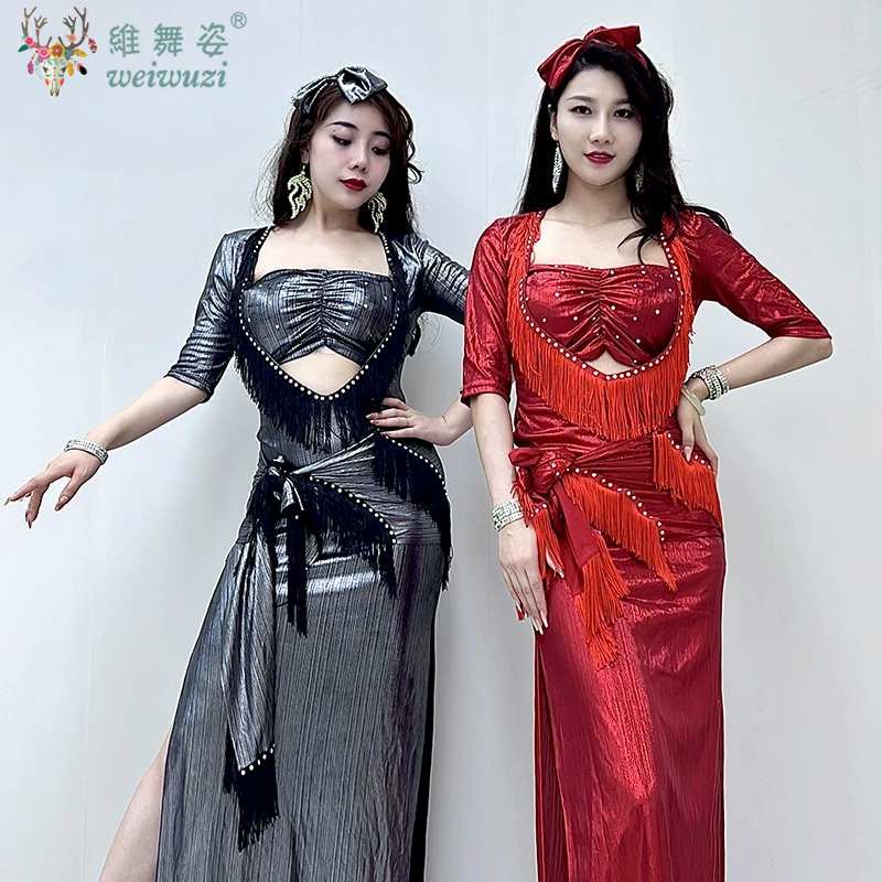 Costume de Danse du Ventre Égyptienne, Robe BALADI Saidi, Robe de Danse Populaire de Groupe, Soutien-gorge Fait Main, Robe SHAABI pour Compétition et Performance