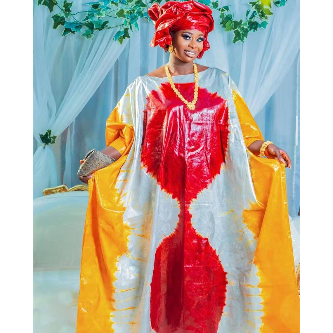 Robe Boubou Bazin Riche pour femmes africaines, impression brillante, originale du Mali, Bazin Riche nigérian, vêtements de fête de mariage Dashiki