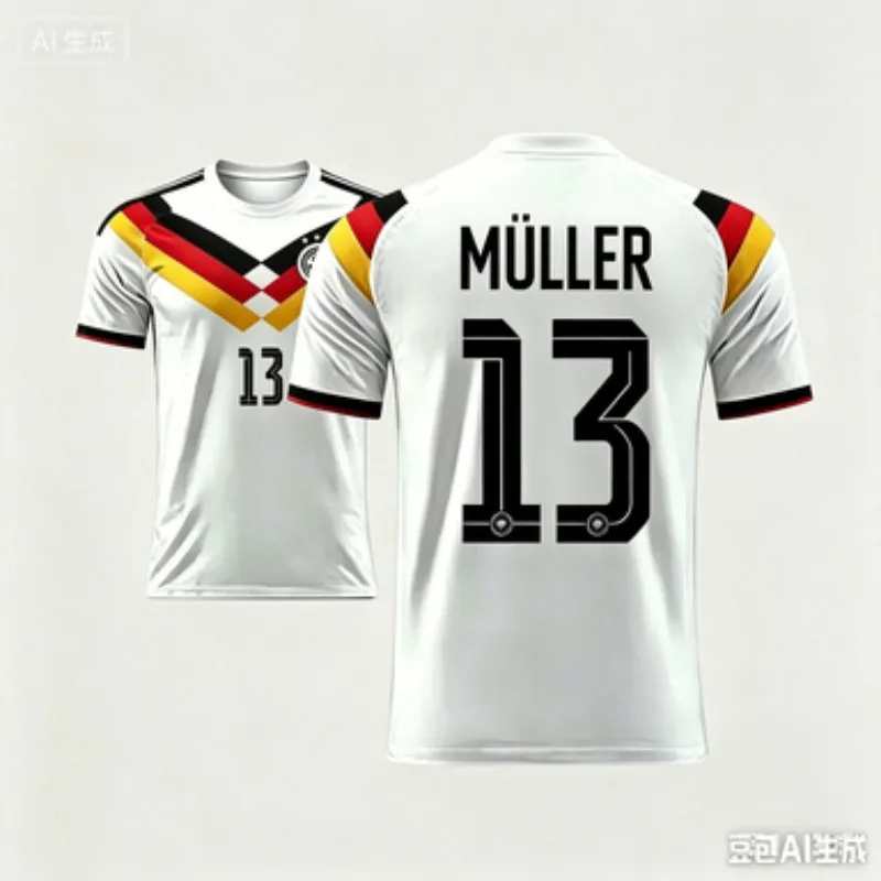 Maillot domicile à manches courtes de la saison 2026 du New Jersey, maillot de football léger
