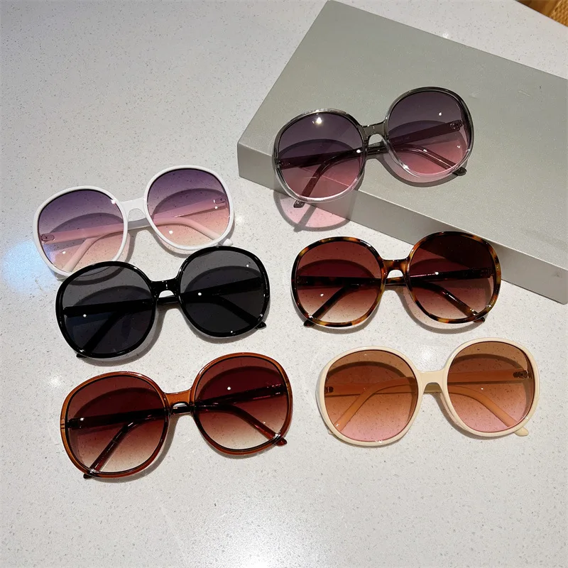 Lunettes de soleil rondes de créateur de marque de luxe pour femmes et hommes, lunettes de soleil vintage à la mode, lunettes de soleil ChimPunk Respzed Big Frame Shades, UV400