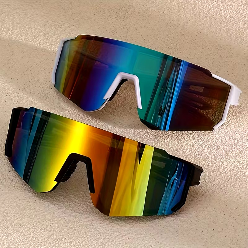 Lunettes de mode à monture large pour hommes - Matériau PC coloré, léger et durable, adaptées à la vie quotidienne et aux activités, style décontracté, lunettes décoratives ordinaires, lunettes légères