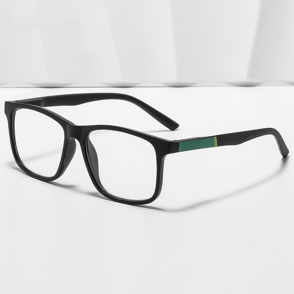 Lunettes de lecture carrées à monture large et tendance pour hommes, style professionnel pour personnes d'âge moyen et âgées, anti-lumière bleue