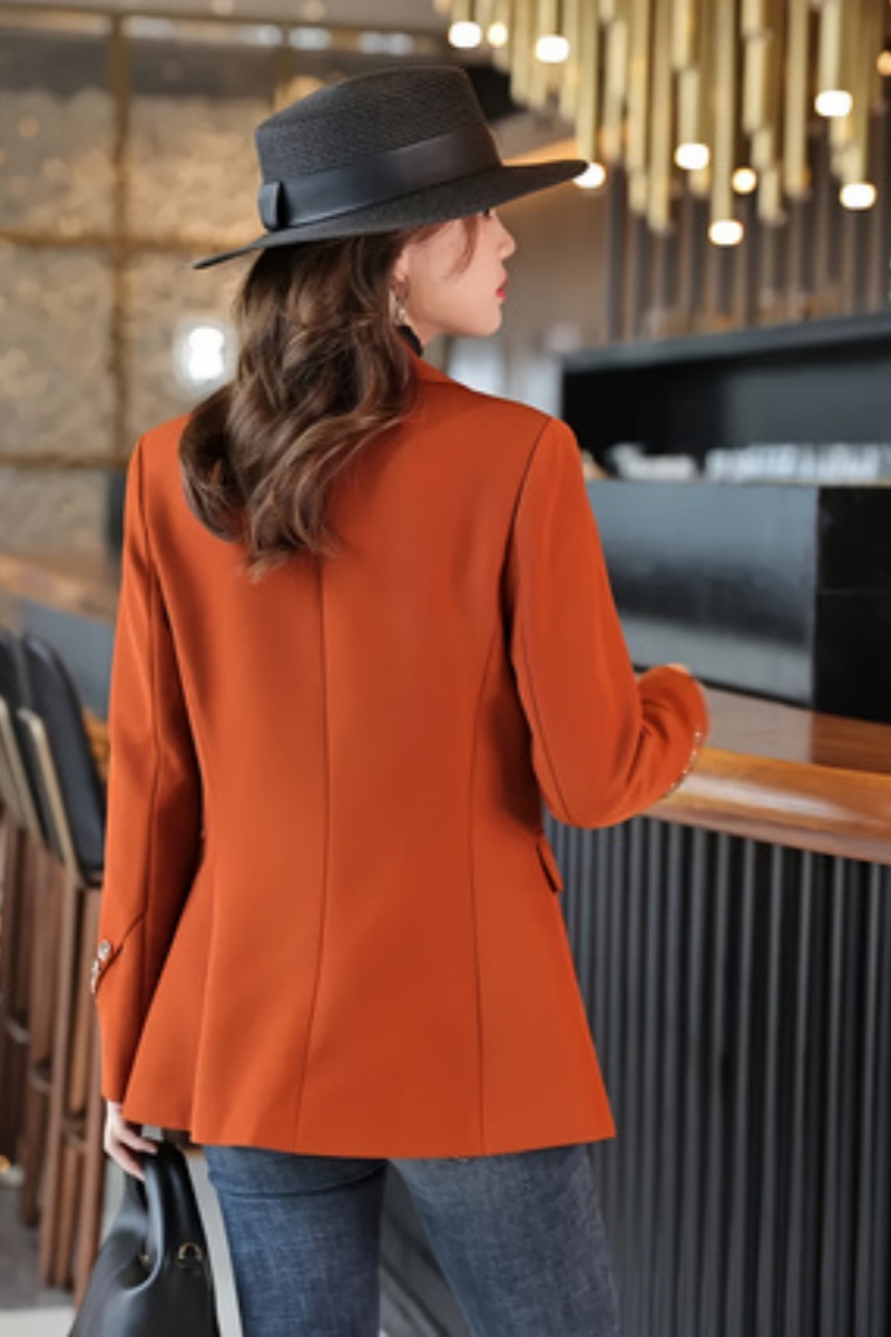 Veste de costume à la mode pour femmes, Blazer élégant et tendance, tenue de bureau décontractée