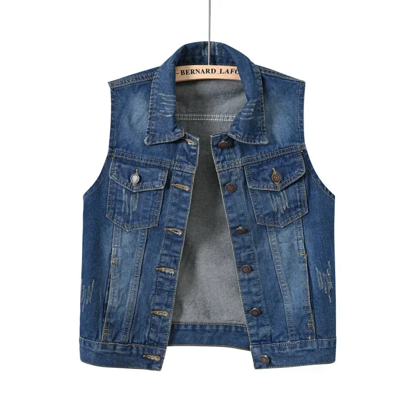 Nouvelle Collection 2026 – Gilet en Jean Sans Manches Élégant et Décontracté pour Femme – Veste Printemps/Automne Style Urbain