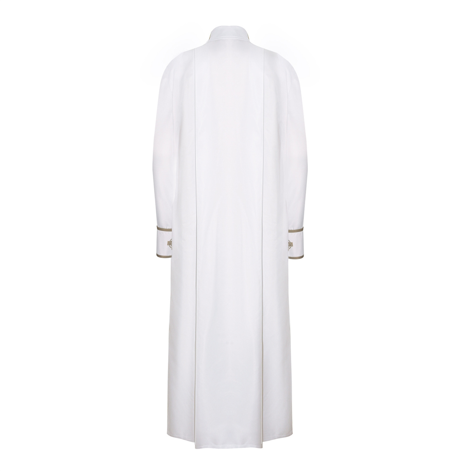 Robe de Prêtre Blanche, Toge Catholique, Costume de Pasteur, Tenue de Prêtre pour Halloween, Cosplay, Uniforme de Prière, Robe Vintage