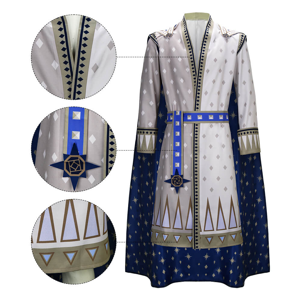 Robe King Magnifico, Costume de Cosplay, tenues d'halloween, Costume de fête de noël pour hommes