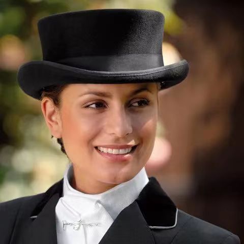 Chapeau melon en laine noir pour hommes, chapeau Derby, casquette Jazz, chapeau présidentiel, chapeau de magicien haut, style britannique vintage, automne, hiver