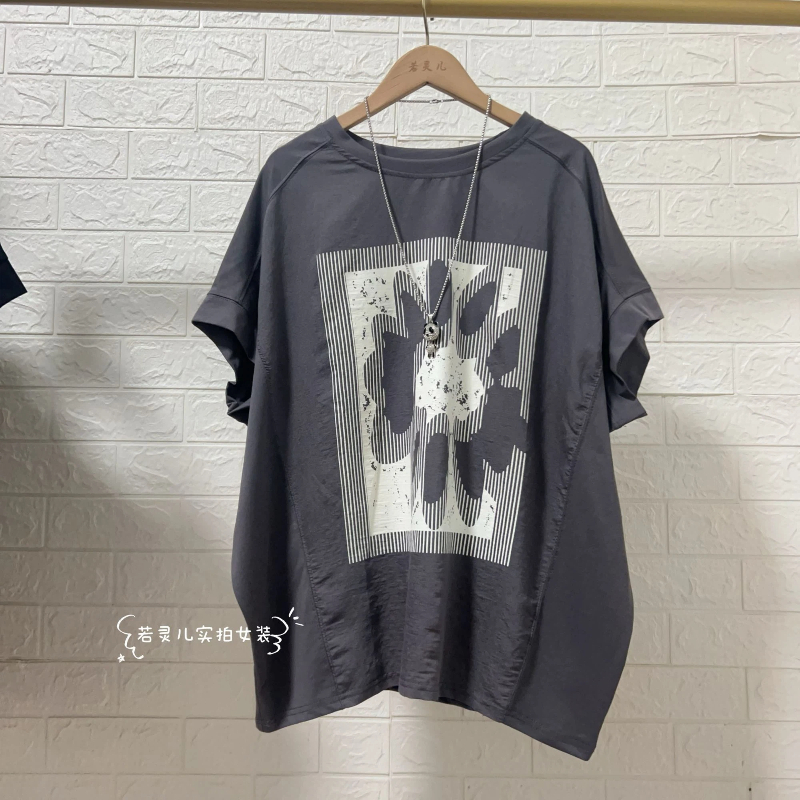 T-shirts vintage à manches courtes pour femmes, imprimés, col rond, style décontracté, taille plus, nouvelle collection été, mode Harajuku