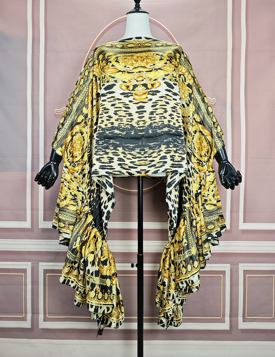 Mode africaine 2024, chemisier kaftan en soie imprimé bohème à une épaule et manches bouffantes, surdimensionné, sexy, pour femme, idéal pour une fête à la plage, haut ample.
