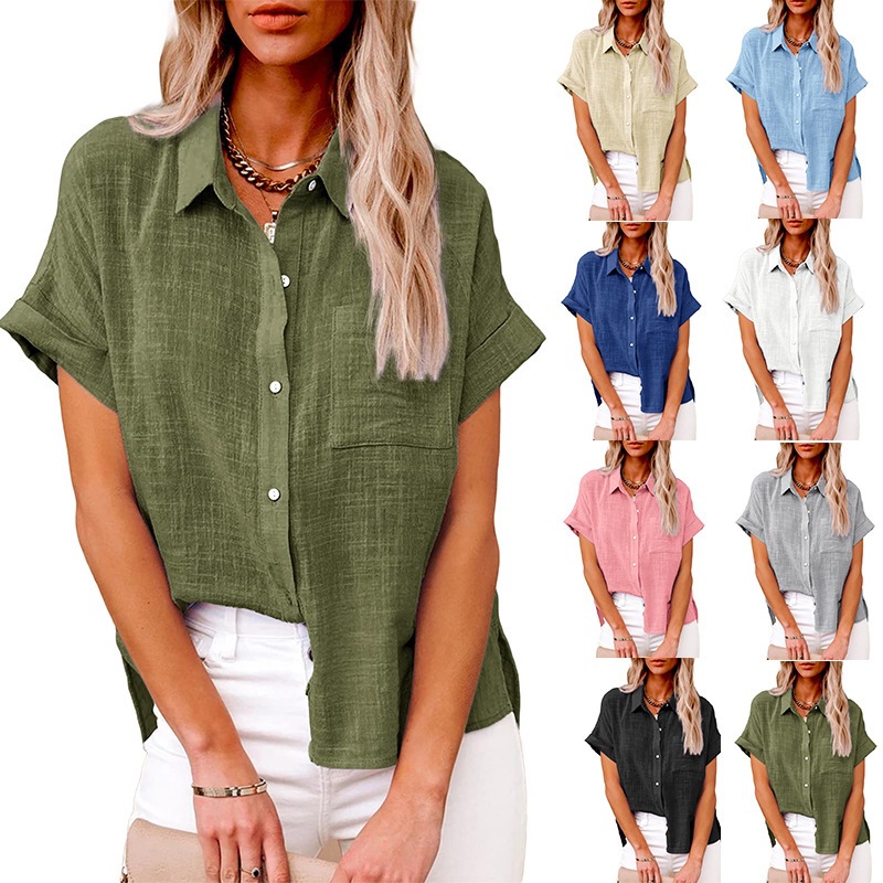 Été femmes dessus de chemise coton lin T-shirt femmes haut Camisas Mujer T-Shirt style décontracté Streetwear ample femme T-Shirts nouvelle chemise