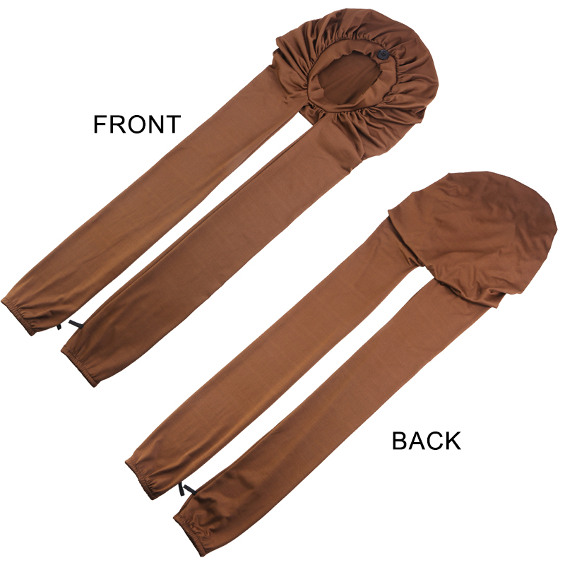 Bonnet de nuit en satin pour femme, avec longue queue pour tresses, bonnet de douche et de sauna