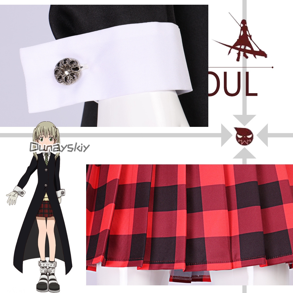 Anime Soul Maka Albarn Cosplay JK école mangeur mangeur Costume fille jupe uniforme perruque Halloween fête jeu de rôle tenue Maka Cos