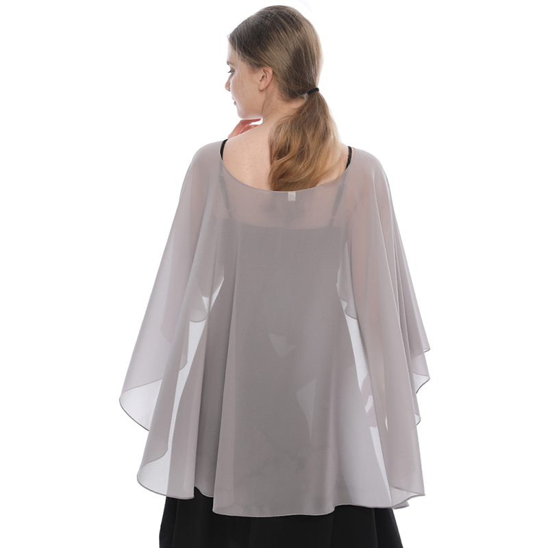 Châle en Mousseline de Soie pour Femme, Étoles de Protection Solaire, Longue Écharpe Décontractée, Poncho de Plage Doux, Été, 250x66cm, Offre Spéciale