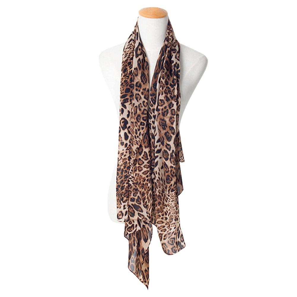Écharpe Vintage en mousseline de soie pour femmes, foulard doux imprimé léopard, châle Harajuku, offre spéciale, mince, décontracté, Sexy, élégant, printemps, été