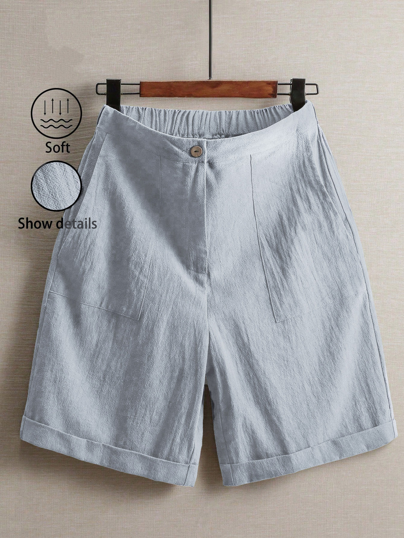 Pantalon large pour femme, taille haute, coupe droite, décontracté, pour l'été, idéal pour l'extérieur