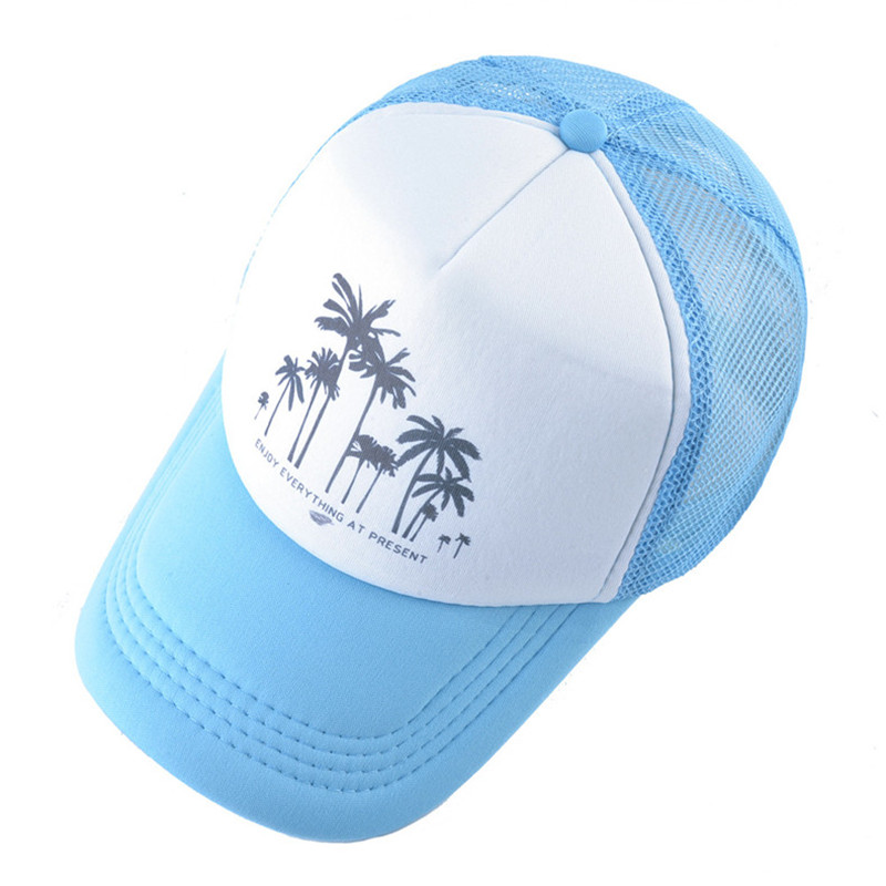 Casquette de Baseball en maille pour hommes et femmes, Style plage, cocotier, Sport de plein air, camionneur, marque Hip Hop, Gorra