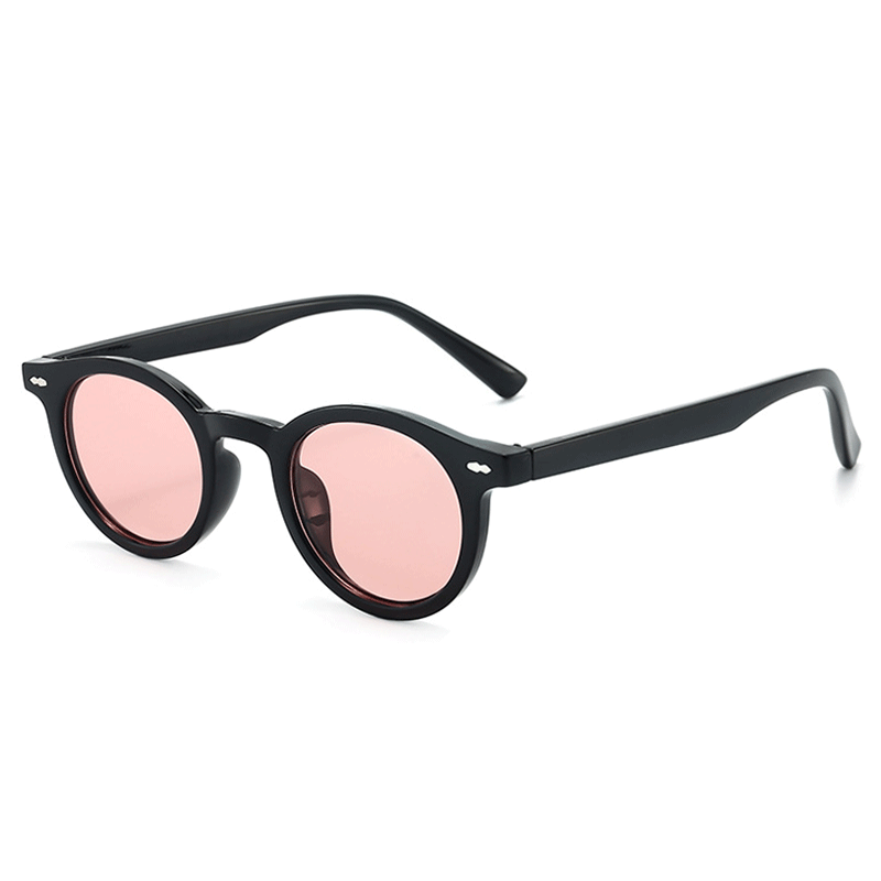 Lunettes de soleil rondes rétro pour hommes et femmes, lunettes de soleil classiques à petite monture, lunettes pour dames, noir, léopard, vert, bleu, UV400, marque de créateur